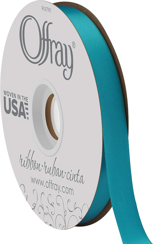 Double Face Satin Ribbon, 50 Yards, Turquoise...
