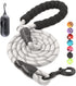 BAAPET 2/4/5/6 FT Dog Leash with Comfortable Padded Handle and Highly Reflective Threads for Small Medium and Large Dogs (6FT-1/2'', Silver)...