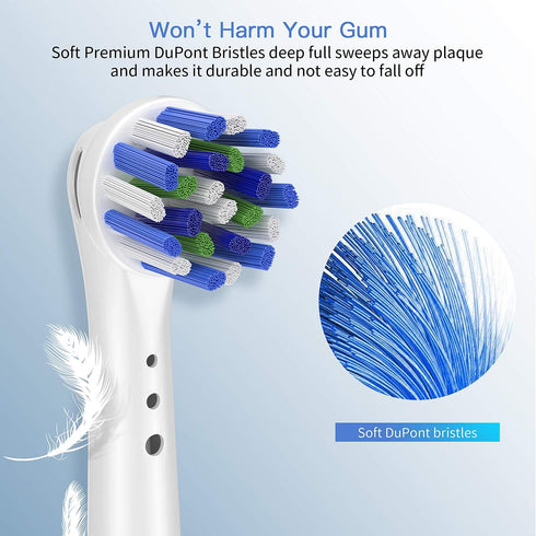 Replacement Toothbrush Heads for Oral B Braun, 4 Pack Professional Electric Toothbrush Heads, Precision Clean Brush Heads Refill Compatible with O...