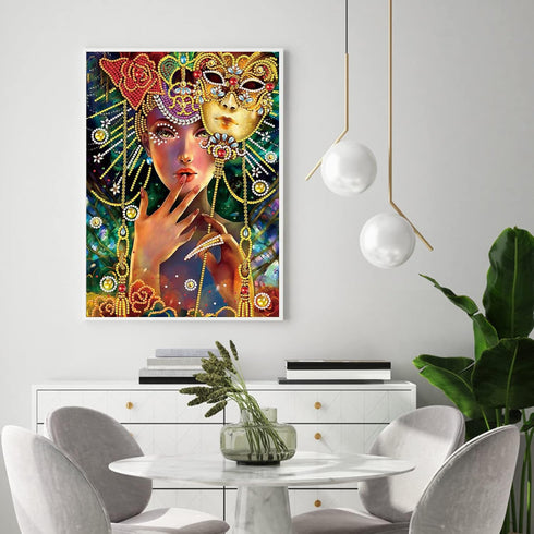 Stalente Diamond Painting kits for Adults, 5D DIY Special Shape Rhinestone Partial Diamond Crystal Diamond Painting for Home Wall Decoration Gifts...