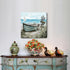 Bathroom Wall Art Coastal Décor Nautical Boat on Beach Canvas Picture Ocean Seagull Seascape Canvas Print Sea Bird Farmhouse Artwork for Seashore ...