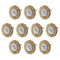 uxcell 1-1/2Inch Wire Wheel Brush Bench Copper Plated Crimped Steel 1/4-Inch Shank 10 Pcs...