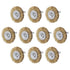 uxcell 1-1/2Inch Wire Wheel Brush Bench Copper Plated Crimped Steel 1/4-Inch Shank 10 Pcs...