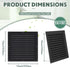 2pcs Attic Vents Gable Vents Aluminum Wall Vent Metal Shed Vent with Screen Mesh Square Vent Louver Vent Grille for Exterior Door House Attic Gara...