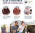 HAPPY FOX Organic Sea Moss Raw Purple - Makes 75oz of Seamoss Gel Rich in Phytonutrients & Minerals, Certified Non-GMO, Wildcrafted, Superfood - 1...