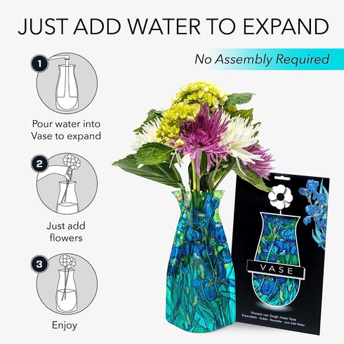 MODGY Expandable Flower Vase Plastic Decorative Modern Vases for Flowers Centerpieces Dining Table Decor Living Room Bathroom Wedding Office, Van ...