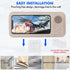 Shower Phone Holder with Wireless Bluetooth Speaker - Waterproof 480 Rotation Viewable Shower Phone Stand Case Mount Speakers for Bathroom Wall Mi...