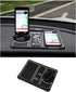 Non-slip Phone Pad for 4-in-1 Car, 2023 New Cool Glow in the Dark Car Dashboard Phone Mat with Temporary Car Parking Card Number Plate and Aromath...