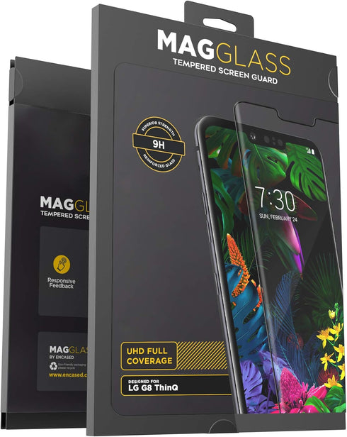 Magglass LG G8 ThinQ Tempered Glass Screen Protector (Scratch Resistant) Ultra Clear Display Guard (Case Friendly)...