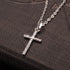 Classic Cross Pendant Chain Necklace Bling Rhinestone Crystal Cross Pendant Necklace for Woman Men Party Gifts Jewelry...