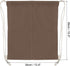 PATIKIL Cotton Drawstring Bags, Cotton Drawstring Backpack Foldable Sports Gym Bags for Women Men Gym Sports Trip, Brown...