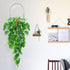 Artificial Monstera Hanging Plant Fake Turtle Greenery Vine for Tropical Party Decorations Holiday Greenery Decor - 2pcs...
