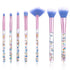Makeup Brushes Set Crystal Handle, 7 Pcs Clear Crystal Face Powder Eye Shadow Concealer Highlight Make Up Brushes Tool Kit for Girls Teen Gift...