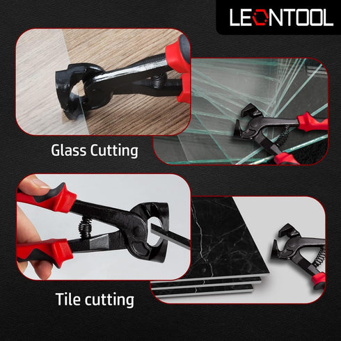 Ceramic Tile Nippers Mosaic Tools 7.5-Inch Tile Mosaic Trimmer Nipper Cutter Pliers Nipper Cutting Tool Mosaic Tile Cutter Tile Working Tool Heavy...