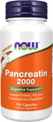 NOW Supplements, Pancreatin 10X 200 mg with naturally occurring Protease (Protein Digesting), Amylase (Carbohydrate Digesting), and Lipase (Fat Di...