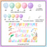 Art Birthday Party Decorations Girl - Pastel Art Balloon Garland Arch Kit with Macaron Art Paint Happy Birthday Backdrop, Art Painting Artist Draw...