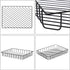 BTSKY Multipurpose A4 File Tray Wire Desk Tray Organizer Elegant Letter Size Desk Documents Tray Magazine Files Storage Basket Organizer Bin for O...