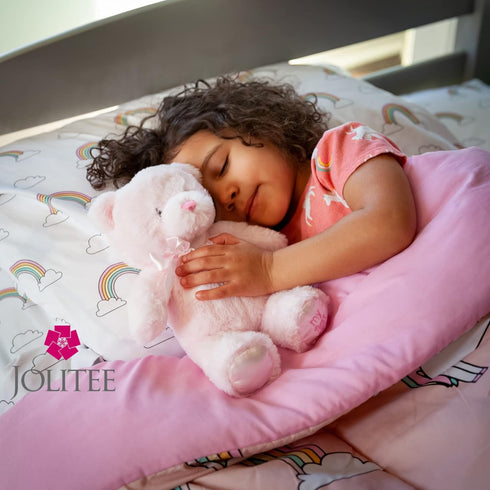 Jolitee My First Bear Stuffed Animal - Pink Teddy Bear for Baby for Newborn, 10"...