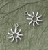 50 Pcs Hollow Sun Charms 1.8 x 1.5 cm Cute Chic Metal Pendants for DIY Jewelry Making Kit Finding Christmas Decoration Bracelet Necklace Thanksgiv...