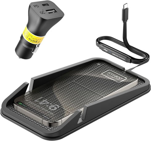 Wireless car Charger, Polmxs Fast Wireless Charger Charging pad No-Slip Wireless Phone Charger for car Cell Phone Cordless Charger Holder Wireless...