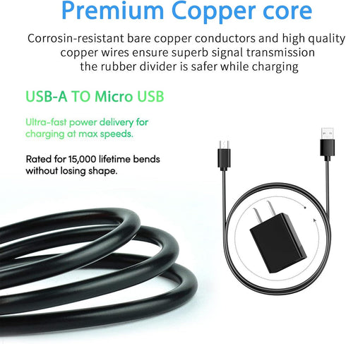 5FT USB Charger Charging Cord Cable Compatible with for Bushnell Wingman GPS Speaker, Bushnell Neo Ghost, Phantom,Treblab FX100 HD7 X5 XR700 XR500...
