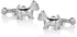 Men's High Polished Silver Tone Dog and Bone Cuff Links...