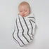 SwaddleDesigns Cotton Muslin Swaddle Blanket, Receiving Blanket for Boys & Girls, Best Shower Gift, 46x46 inches - Bumpkin, Soft Black...