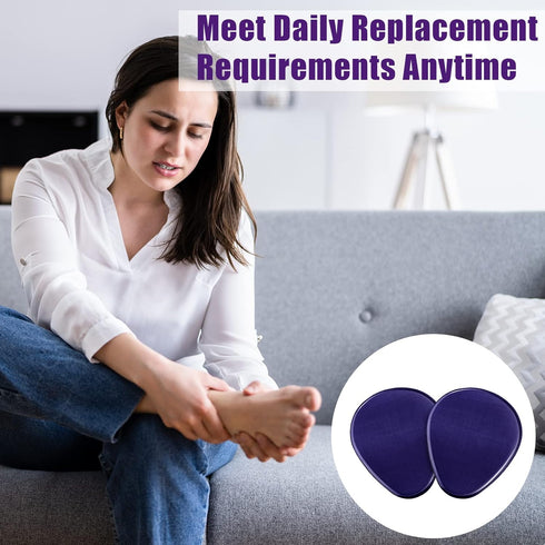 12 Pieces Metatarsal Pads Gel Ball of Foot Cushions Soft Pain Relief Forefoot Support Gel Foot Pads for Women Men Cushioning Foot Pain Plantar Fas...