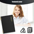Black Spiral Notebook, College Ruled A5 Notepad Journal Notebook with Waterproof Cover 80 Sheets/160 Pages for Travel School Meetings Office...