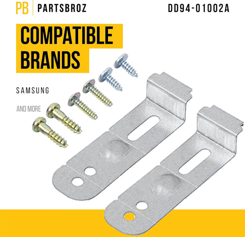 Samsung Dishwasher Mounting Bracket DD94-01002A Dishwasher Assembly-install Kit Replacement #DD94-01002A AP4450818 DW80K5050US PS4222710 - Diy eTips Included - Upgraded Mounting Set