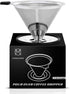 Pour Over Coffee Dripper - Stainless Steel Micro Mesh Filter with Scoop Fits Most Travel Mugs,Tea And Coffee Cups...