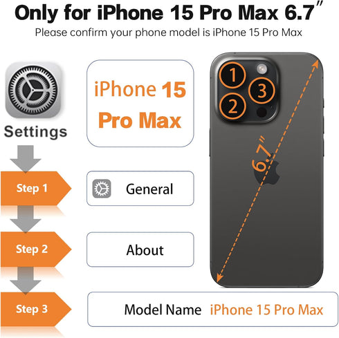 iPhone 15 Pro Max Waterproof Case Compatible with MagSafe, Translucent Slim IP68 Underwater Built-in Screen Protector, 12FT Military Grade, 360 Fu...