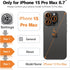 iPhone 15 Pro Max Waterproof Case Compatible with MagSafe, Translucent Slim IP68 Underwater Built-in Screen Protector, 12FT Military Grade, 360 Fu...