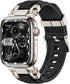 amBand Bands Compatible with Apple Watch 9/8/7 45mm, M1 Sport Series Rugged Durable Strap with Stainless Steel Connector to Match Watch's Metal Ca...