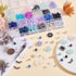 451Pcs Colorful Glass Beads Acrylic Butterfly Bead Plastic Flower Beads Letter Beads Angel Wing Beads Smooth Crackle Bead for DIY Bracelet Earring...