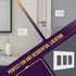 ENERLITES Screwless Decorator Wall Plate Child Safe Cover, Size 3-Gang 4.68" H x 6.53" L, Unbreakable Polycarbonate Thermoplastic, SI8833-W, Gloss...
