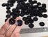 3/4" Inch Round Button (19 mm) 150 Pcs for Sewing Garment Clothing Dress Pants Skirt Hat Accessories Scrapbooking DIY Craft - Black Color....