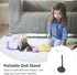 jojofuny Doll Stands for 12- inch Dolls, 2pcs Black Action Figure Stand Portable Fashion Dolls Organizer Display Bracket Doll Holder for Home Deco...