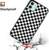 Black White Checkered Flag Case Compatible with iPhone XR ,Chessboard Pattern Protective Case for Women Girls(Checker) 6.1"...