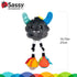 Sassy Confetti Yeti Chime Toy | Hanging Developmental Attachable Toy | Ages 0+ Months and Up...