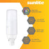 Sunlite GX23 LED Bulb, 2-Pin PLV, 7 Watt, Cool White (4000K), Full 360 Degree Illumination, 13 Watt CFL Replacement (Ballast Bypass Required)...