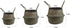 Woven Seagrass Belly Basket for Storage Plant Pot Basket and Laundry, Picnic and Grocery Basket (Medium, black strips)...