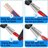 2PCS Wire Twister Tool for Drill Wire Twisting Tool Wire Connector Wire Nut Twister Wire Stripper Parallelizer, Silver, 2.3 INCH...