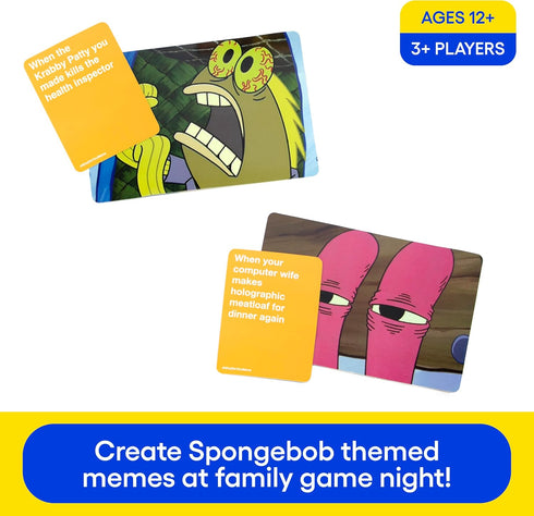 WHAT DO YOU MEME?® Spongebob Squarepants Expansion Pack - Family Card Games for Kids and Adults...