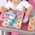 Baby Self Feeding Training Spoon and Fork Set with Travel Case, BPA-Free Cute Circle Toddler Training Utensils, Silicone/ABS Great Tableware Set S...
