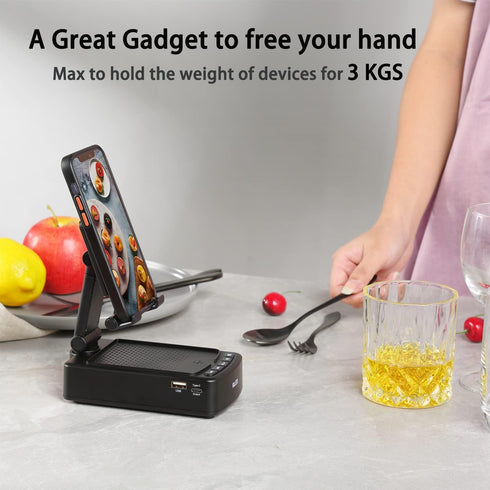 Gifts for Men, OLES Mobile Phone Stand with Bluetooth for Him Dad Women Who Want Nothing, Adjustable Tablet Holder with Wireless Speaker, Tech Gad...
