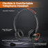 Lightweight Wired RJ9 Telephone Headphone Call Center Headset, Corded Deskphone Headset Compatible with Yealink T26 T31 T33 T42 T46 T48 T53 T54 et...