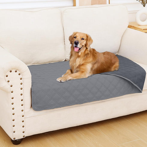smiry Waterproof Dog Blanket, Reversible Dog Bed Cover Pet Blanket, Soft Couch Cover for Dogs Washable, Bed Couch Sofa Furniture Protector for Pup...