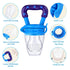 Baby Food Feeder 3 Pack Silicone Fruit Pacifier Teething Reusable Pouches Pacifier Blue by Mluchee(S,M,L)...