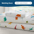 Wildkin 100% Cotton Fitted Crib Sheet – Soft & Breathable Fitted Sheet - Jurassic Dinosaurs...